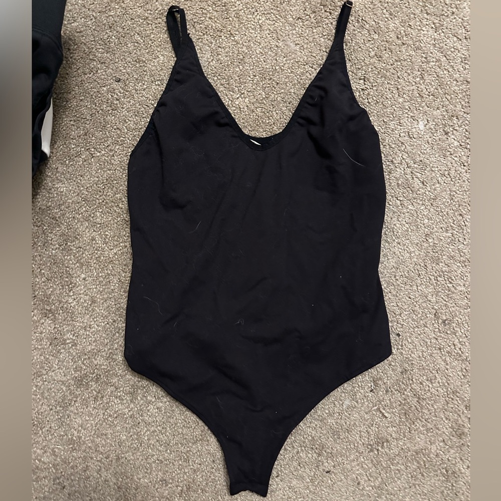 free people blk bodysuit size medium